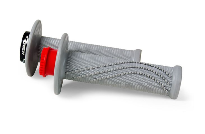Mânere RACETECH R20 Lock On Grips Half Waffle BETA 20 (Gri)