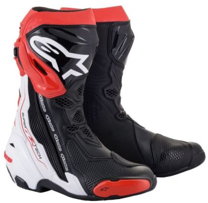 Μπότες ALPINESTARS SUPERTECH R Μαύρο/Λευκό/Κόκκινο