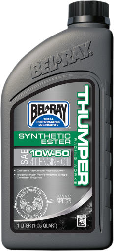 Масло BEL-RAY THUMPER Racing Works Synthetic Ester 4T 10W-50 1L