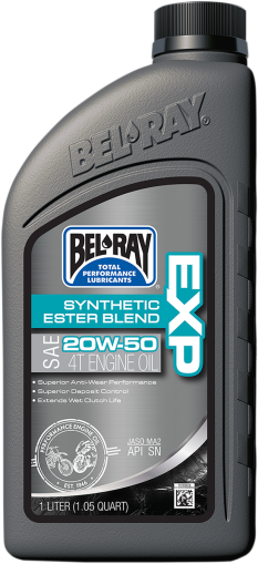 Масло BEL-RAY EXP Synthetic Ester Blend 4T 20W-50 1L