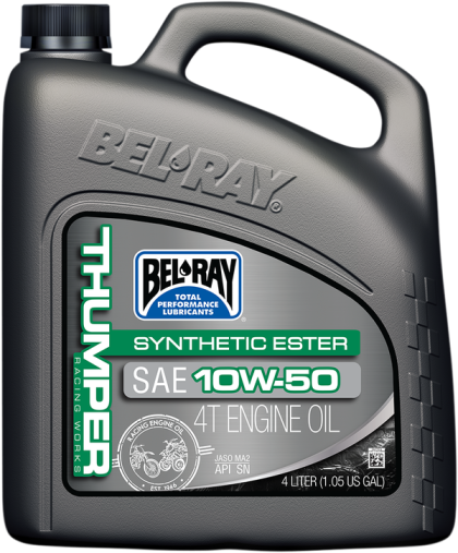 Масло BEL-RAY THUMPER Racing Works Synthetic Ester 4T 10W-50  4L