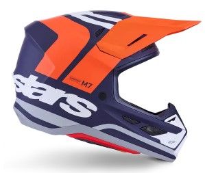 Motocross helmet ALPINESTARS SM7 CORE ORAN/BLUE