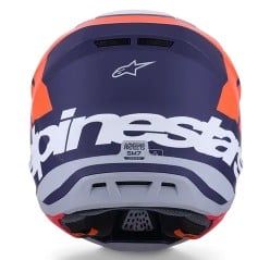 Motocross helmet ALPINESTARS SM7 CORE ORAN/BLUE