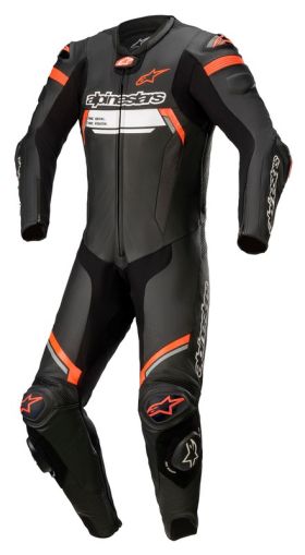 ALPINESTARS MISSILE V2 IGNITION NEGRU/ROȘU FLUOR PIELE TEAM