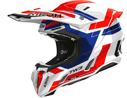Motocross helmet AIROH TWIST 3 DYNASTY BLUE/RED GLOSS