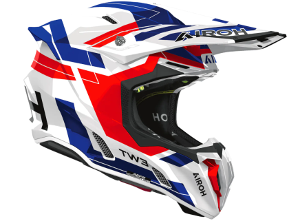 Motocross helmet AIROH TWIST 3 DYNASTY BLUE/RED GLOSS