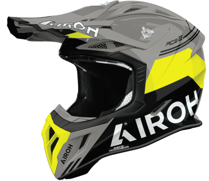 Мотокрос каска AIROH AVIATOR ACE 2 FURY YELLOW GLOSS