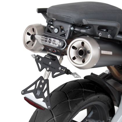 SUPORT NUMĂR DE ÎNMATRICULARE BARRACUDA CU STOP SPATE ÎNCORPORAT Yamaha MT-03 2006-2014