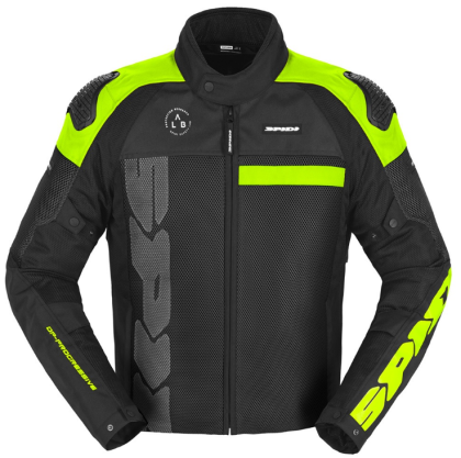 Textile motorcycle jacket SPIDI PROGRESSIVE NET Yellow fluo