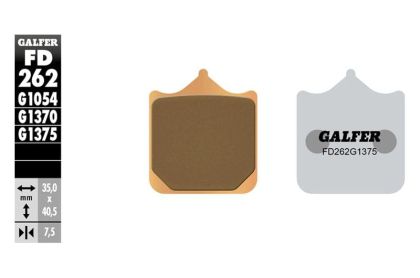 Galfer SINTERED COMPOUND Μπροστινά Moto Pads FD262G1375