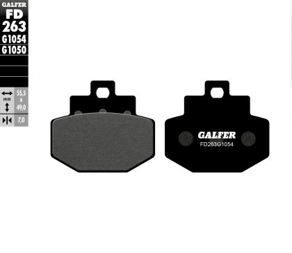Galfer SEMI METAL Rear Moto Pads FD263G1054