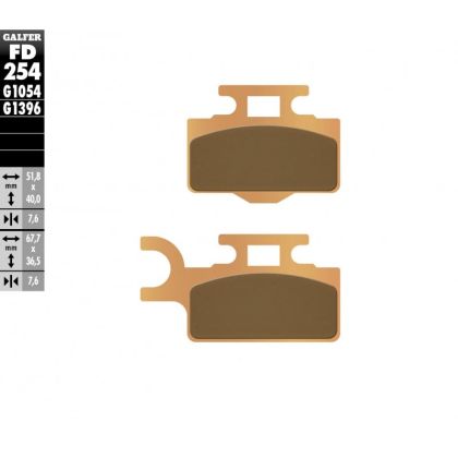 Μπροστινά Moto Pads Galfer SINTERED FD254G1396