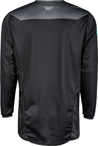 Motocross shirt FLY RACING Kinetic Reload- Charcoal/Black/Blue Iridium
