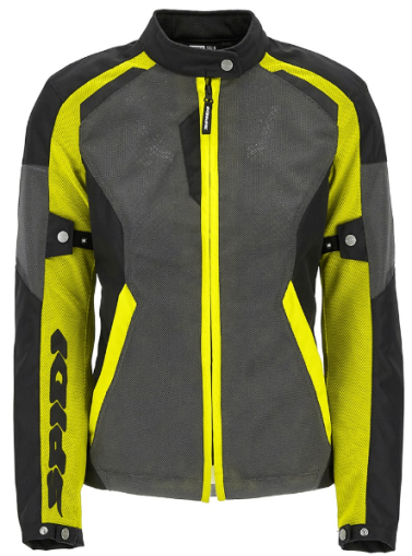 Γυναικείο υφασμάτινο μπουφάν μοτοσικλέτας SPIDI TEK NET Κίτρινο fluo