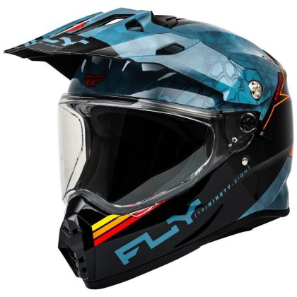 Casca Enduro FLY RACING Trekker Conceal-Slate/Negru/Rosu 2025