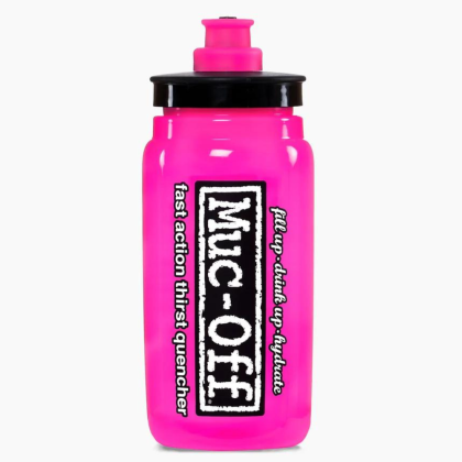Sticla de apa Muc-Off x Elite Fly - Roz 550 ml