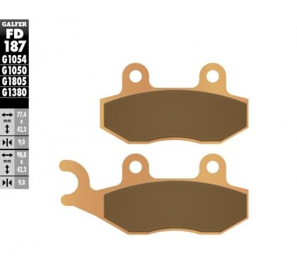 Предни/Задни мото накладки Galfer SINTERED SCOOTER FD187G1380