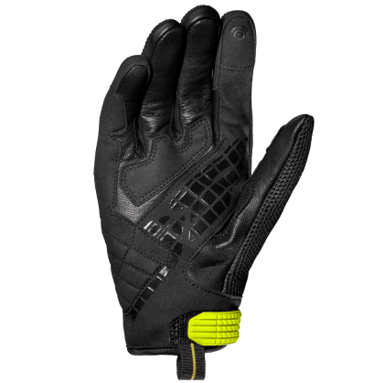 Moto gloves SPIDI G-CARBON BLACK/FLUO YELLOW