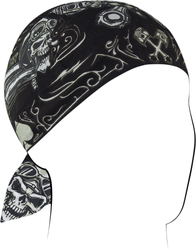 FLYDANNA COTN BIKER SKULL prosop de cap