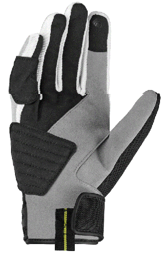 Textile motorcycle gloves SPIDI NEO-S WHITE/GRAY