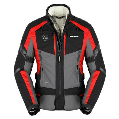 Γυναικείο υφασμάτινο μπουφάν SPIDI 4 SEASON EVO RED