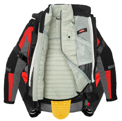 Γυναικείο υφασμάτινο μπουφάν SPIDI 4 SEASON EVO RED