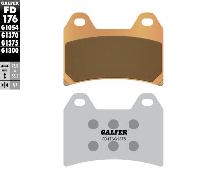 Galfer COMPOS SINTERIZAT Plăcuțe Față Moto FD176G1375