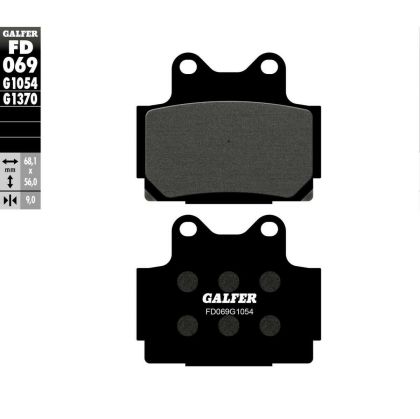 Μπροστινά/πίσω Moto Pads Galfer SEMI METAL FD069G1054