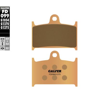 Plăcuțe față pentru motociclete Galfer COMPOUND SINTERIZAT FD099G1370