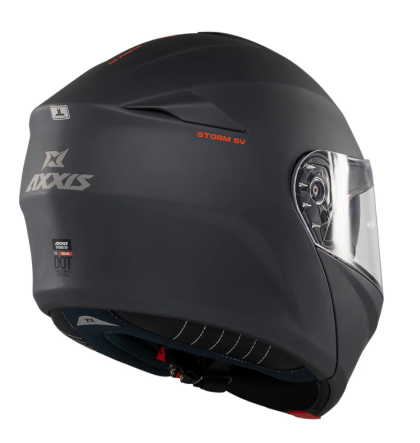 Cască deschisă AXXIS STORM S SV SOLID A2 TITANIUM