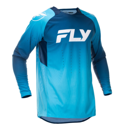 Tricou motocross FLY RACING Evolution DST - Albastru/Alb