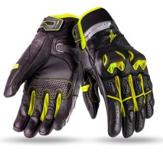 Δερμάτινα γάντια 70 ΜΟΙΡΩΝ ΚΑΛΟΚΑΙΡΙ ΓΥΜΝΗ ΜΑΥΡΟ/ΚΙΤΡΙΝΟ ΦΛΟΥΟ