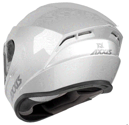 Helmet AXXIS DRAKEN S SOLID A10 WHITE GLOSS