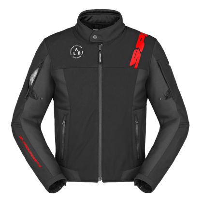 Υφασμάτινο μπουφάν μοτοσικλέτας SPIDI CORSA TEX ΜΑΥΡΟ/ΚΟΚΚΙΝΟ
