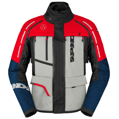 Mъжко текстилно мото яке SPIDI 4 SEASON V3 BLUE/ICE/RED