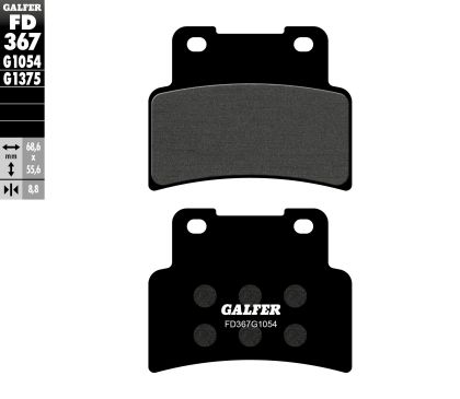 Μπροστινά τακάκια μοτοσυκλέτας Galfer SEMI METAL FD367G1054