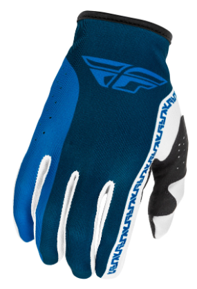 Kids motocross gloves FLY RACING Lite- White/Blue