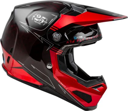 Motocross helmet FLY RACING Formula CC Tektonic - Black/Red