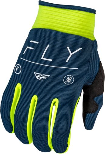 Mănuși motocross FLY RACING F-16- Navy/Hi-Vis/Alb