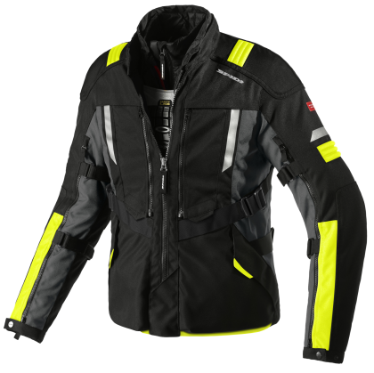 Textile motorcycle jacket SPIDI MODULAR YELLOW FLUO