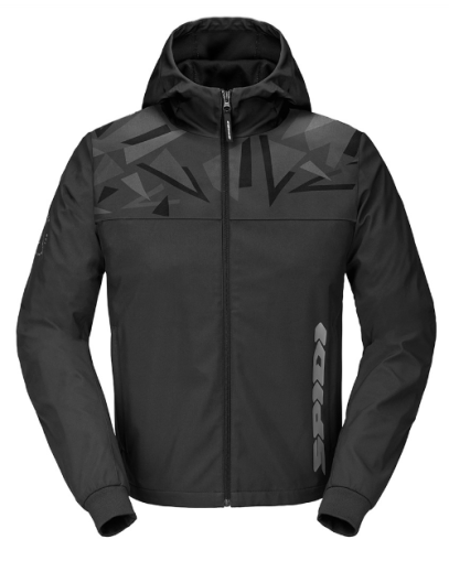 Textile motorcycle jacket SPIDI HOODIE EVO SPORT ANTHRACITE/BLACK