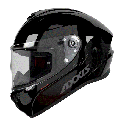 Helmet AXXIS DRAKEN S SOLID A11 GLOSS BLACK