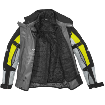 Textile motorcycle jacket SPIDI ALLROAD 3in1 YELLOW FLUO