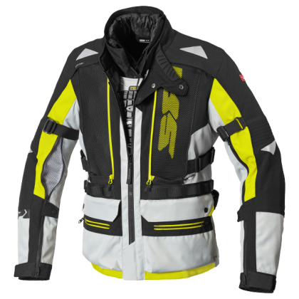 Textile motorcycle jacket SPIDI ALLROAD 3in1 YELLOW FLUO