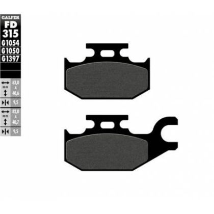 Tampoane fata/spate pentru motocicleta Galfer SEMI METAL FD315G1054