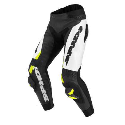 Leather pants SPIDI RR PRO WARRIOR BLACK/FLUO
