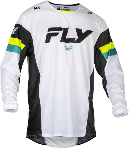 Мотокрос блуза FLY RACING Kinetic Prix- White/Black/Hi-Vis