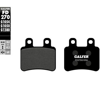 Μπροστινά/Πίσω Τακάκια Μοτοσικλέτας Galfer SEMI METAL FD270G1054