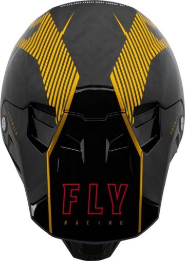 Casca motocross FLY RACING Formula Carbon Tracer Casca - Aur/Negru