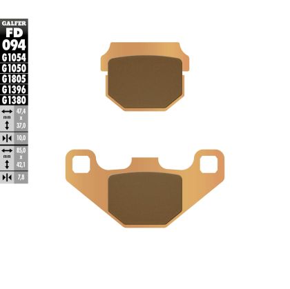 Tampoane Moto Fata/Spate Galfer SINTERED FD094G1396